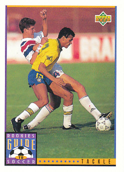 Tackle Upper Deck World Cup 1994 Preview Eng/Spa Rookies Guide to Soccer #120